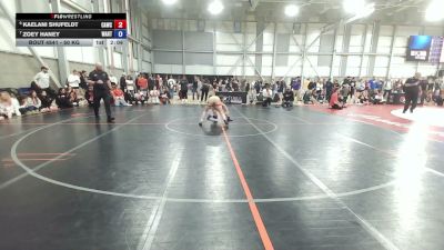50 kg Cons. Quarters - Kaelani Shufeldt, Cardinal WC vs Zoey Haney, Warrior RTC
