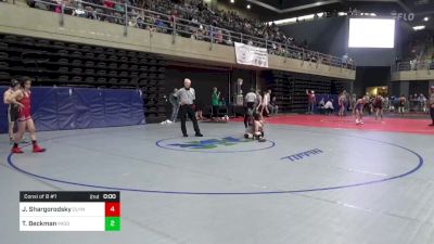 100 lbs Consi Of 8 #1 - Jonah Shargorodsky, Olympic vs Trent Beckman, Middlebury Center