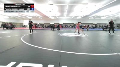110-115 lbs 1st Place Match - Priseya Ornelas, Iron Wrestling Club vs Olivia-Grace Porras, Savage House Wrestling Club