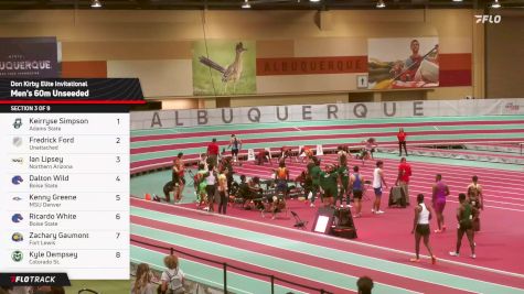 Men's 60m, Prelims 3