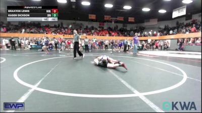 130 lbs Consi Of 4 - Braxton Lewis, Noble Takedown Club vs Kasen Dickson, Shelton Wrestling Academy