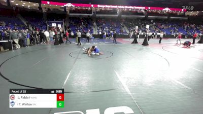 132 lbs Round Of 32 - James Fabbri, Wakefield vs Talen Walton, Salem, NH