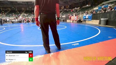 175 lbs Final - Mason Obanion, Unaffiliated vs Miguel Rojas, Red Cobra Westling Academy