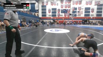 139 lbs Quarterfinal - Carter Katus, Burgettstown vs Jacob Stewart, Burrell