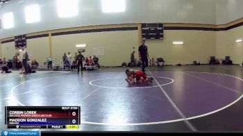 74 lbs Cons. Semi - Corbin Lorek, Bulldog Premier Wrestling Club vs Maddon Gonzalez, Indiana