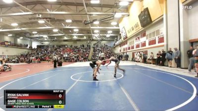 150 lbs Champ. Round 1 - Gage Colson, Desert Ridge High School vs Ryan Galvan, Coconino