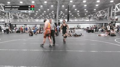 190 lbs Finals (8 Team) - Gabriel Caufield, Iron Horse Blue vs Jeremy LeBlanc, Team Arizona