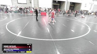 92 lbs Round 1 - Henry Metzler, X-Factor Elite Wrestling vs Brooks Halverson, RT Elite Wrestling