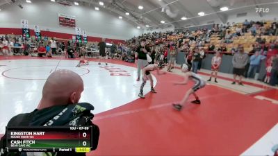 67-69 lbs Round 4 - Kingston Hart, Rough Rider WC vs Cash Fitch, Bear Cave WC