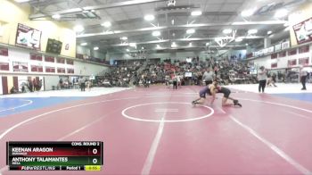 144 lbs Cons. Round 2 - Anthony Talamantes, Mesa vs Keenan Aragon, Durango