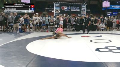 215 lbs Champ. Rd Of 128 - Christopher Soeder, Ohio vs Antonio Ruiz, Georgia