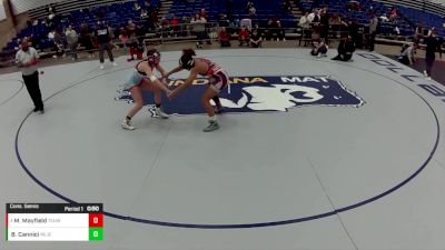 14U Girls - 110 lbs Cons. Semis - Brooke Cannici, New Jersey vs Marissa Mayfield, Toss Em Up Wrestling Academy