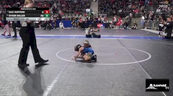 40 lbs Cons. Semi - Ryker Miller, Paola vs Dax Hufferd, Iola Kids