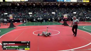 65 lbs Quarterfinal - Brantley Wiechers, LCW3 vs Royal Johnson, OHC1