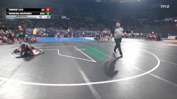 6A/5A Girls 115 Semifinal - Emerie Cox, Crook County Girls vs Marlina Martinez, McNary Girls