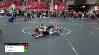 96 lbs Semifinal - Wade Stubbs, Newton Wrestling Club vs Adler Moore, Victory Wrestling