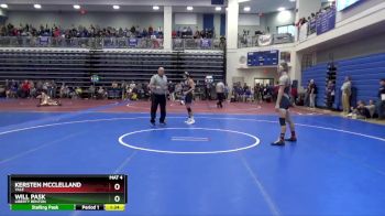 132 lbs Quarterfinal - Kersten Mcclelland, Yale vs Will Pask, Liberty Benton