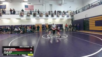 132 lbs Round 2 - Kylie Geis, Thermopolis vs Sydney Smith, Riverton Middle School