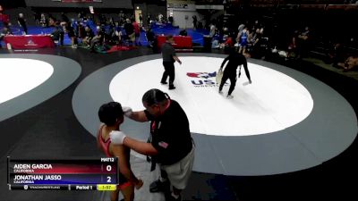 120 lbs Semifinal - Aiden Garcia, California vs Jonathan Jasso, California