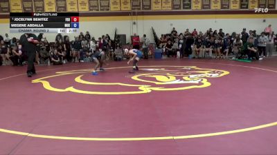 103 lbs Champ. Round 2 - Jocelynn Benitez, Fresno State University vs Megene Abdalla, Menlo NCWA
