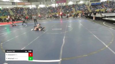 90 lbs Round Of 32 - Traeston Cloward, Rifle vs Ty Mitchell, Pagosa Springs Middle School