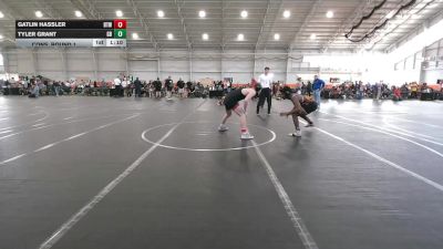 150 lbs Cons. Round 1 - Tyler Grant, Green Bulldogs vs Gatlin Hassler, Btw