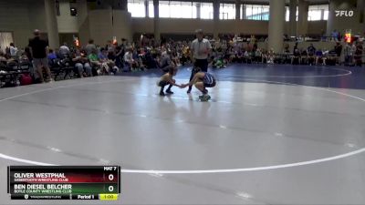 75 lbs Quarterfinal - Ben Diesel Belcher, Boyle County Wrestling Club vs Oliver Westphal, Sabertooth Wrestling Club