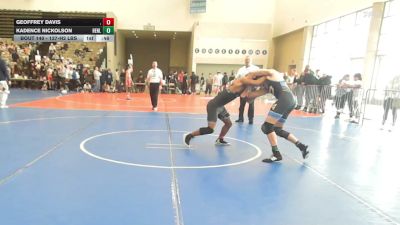 137-H2 lbs Semifinal - Geoffrey Davis, . vs Kadence Nickolson, Henlopen Hammers