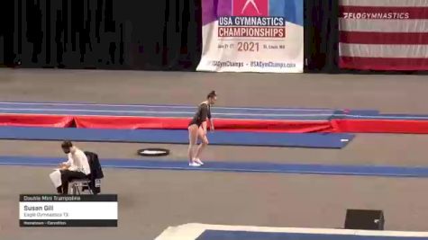 Susan Gill - Double Mini Trampoline, Eagle Gymnastics TX - 2021 USA Gymnastics Championships