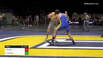 285 lbs Consolation - Jarrod Snyder, Cal State Bakersfield vs Grayson Walthall, Chattanooga