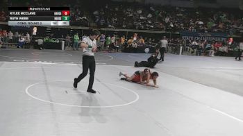 G 100 lbs Cons. Round 2 - Ruth Webb, North DeSoto Girls vs Kylee McClave, Haughton Girls