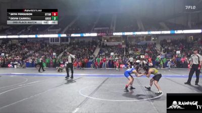 90 lbs Champ. Round 1 - Sydney Lawrence, Winfield vs Addilyn Greenlee, Garden City Wrestling Club