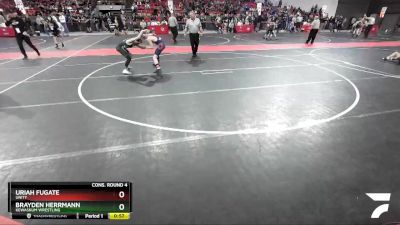 97 lbs Cons. Round 4 - Uriah Fugate, Unity vs Brayden Herrmann, Kewaskum Wrestling