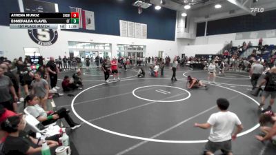 105 lbs 1st Place Match - Athena Munoz, Chaparral High School Wrestlin vs Esmeralda Clavel, Grand Terrace