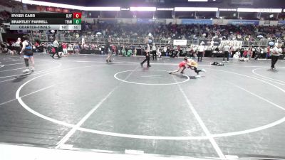 55 lbs Quarterfinal - Ryker Carr, SlyFox Wr Ac vs Brantley Farrell, Team Nazar Training Center