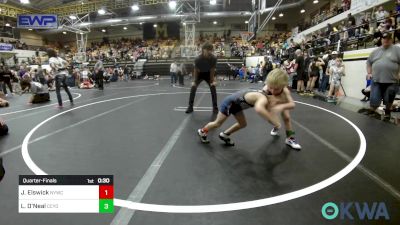 49 lbs Quarterfinal - Johnny Elswick, Newcastle Youth Wrestling vs Ladd O'Neal, CCYO