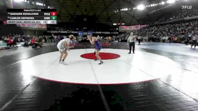 Boys 4A 150 lbs Cons. Round 2 - Zakharii Kovalchuk, Puyallup vs Carlos Espinoza, Chiawana