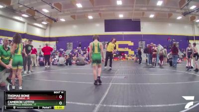 90 lbs Round 5 (6 Team) - Thomas Bone, Cane Bay Cobras vs Cameron Lotito, Summerville Takedown