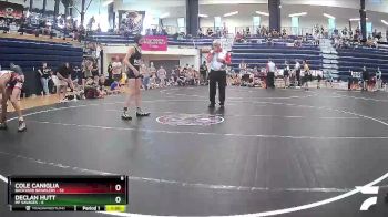 100 lbs Quarterfinals (8 Team) - DECLAN HUTT, MF Savages vs Cole Caniglia, Backyard Brawlers