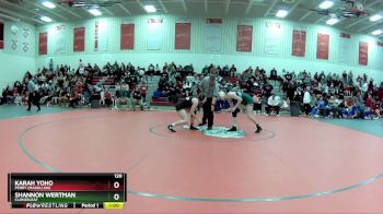 120 lbs Cons. Round 2 - Shannon Wertman, Cloverleaf vs Karah Yoho, Perry (Massillon)