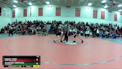 120 lbs Cons. Round 2 - Shannon Wertman, Cloverleaf vs Karah Yoho, Perry (Massillon)
