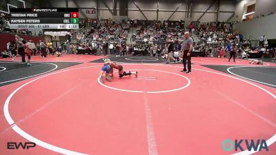 61 lbs Quarterfinal - Tristan Price, Brushy Wrestling Club vs Kaysen Peters, Collinsville Cardinal Youth Wrestling