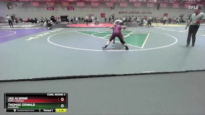 133 lbs Cons. Round 3 - Thomas Oswald, Augsburg vs Jad Alwawi, North Central