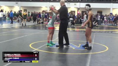 116 lbs Champ. Round 1 - Izabella Frezzo, New Jersey City University vs Juliana Cubias, Gannon
