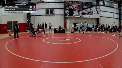 74 kg Cons. Round 4 - Holden Garcia, New Jersey vs Marc Koch, CLT Regional Training Center