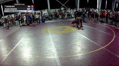 132 lbs Cons. Round 4 - Lucas Day, Contenders Wrestling Academy vs Elijah Scriven, Bad Karma Wrestling Club