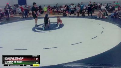 60-70 lbs Round 1 - Jenavieve Sprague, Next Level Wrestling Club vs Victoria Johnson, Iron Knights