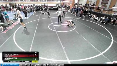 113 lbs Cons. Round 2 - Jack Zalewski, Priest River vs Adam Ostoja, Meridian