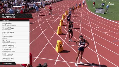 High School Girls' 800m 5A, Finals 1
