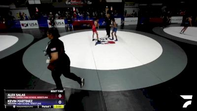 100 lbs Cons. Semi - Alex Salas, Matilda Torres High School Wrestling vs Kevin Martinez, Western High School Wrestling